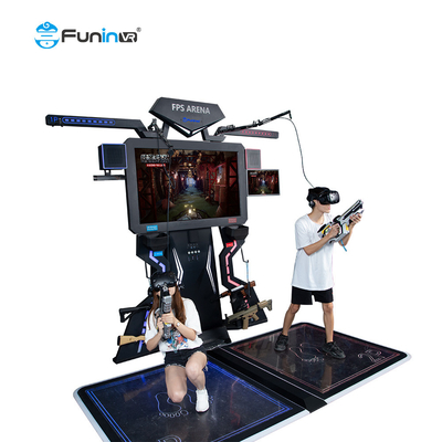 0,8kw 9D VR Game Machine Shooting Simulator Thiết bị công viên chủ đề FPS nhiều người chơi