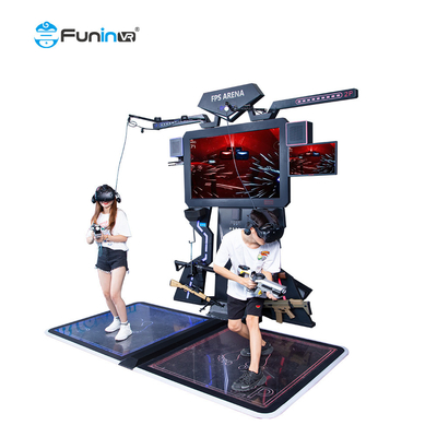 0,8kw 9D VR Game Machine Shooting Simulator Thiết bị công viên chủ đề FPS nhiều người chơi