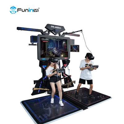 0,8kw 9D VR Game Machine Shooting Simulator Thiết bị công viên chủ đề FPS nhiều người chơi