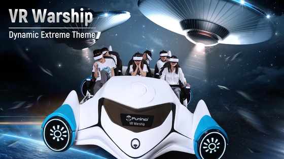 6 người chơi VR Warship Trampoline Park Trải nghiệm Công viên chủ đề Arcade thực tế ảo ly kỳ