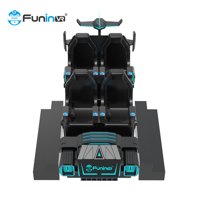 6 chỗ ngồi 9D VR Roller Coaster Simulator với nhiệt độ và hiệu ứng gió thực tế
