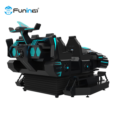 6 chỗ ngồi 9D VR Roller Coaster Simulator với nhiệt độ và hiệu ứng gió thực tế