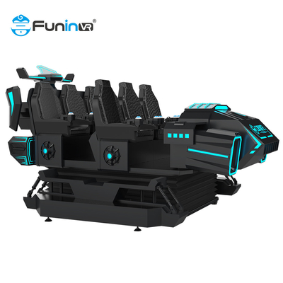 6 chỗ ngồi 9D VR Roller Coaster Simulator với nhiệt độ và hiệu ứng gió thực tế