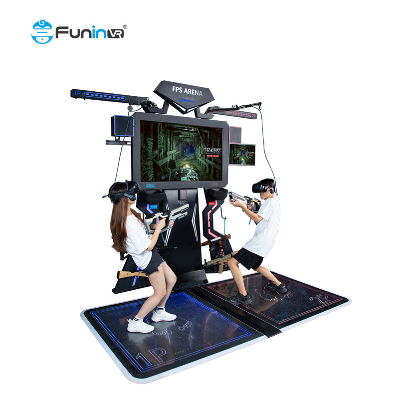 0,8kw 9D VR Game Machine Shooting Simulator Thiết bị công viên chủ đề FPS nhiều người chơi