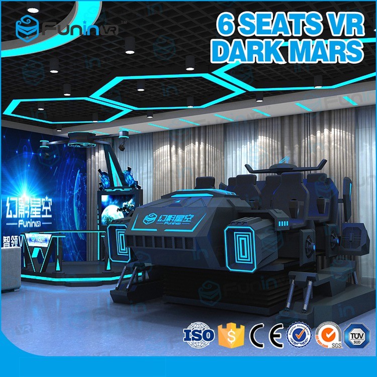 Mech Phong Cách Thực Tế Ảo 9D VR Cinema Sáu Người Chơi Trong Nhà VR Trò Chơi Với VR Mũ Bảo Hiểm