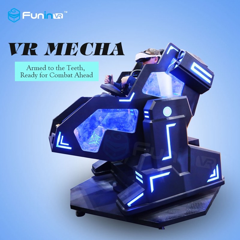 Một người chơi Mecha phong cách Arcade trò chơi máy với ghế da chuyển động / 9D thực tế ảo Cinema