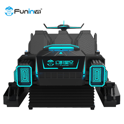6 chỗ ngồi 9D VR Roller Coaster Simulator với nhiệt độ và hiệu ứng gió thực tế